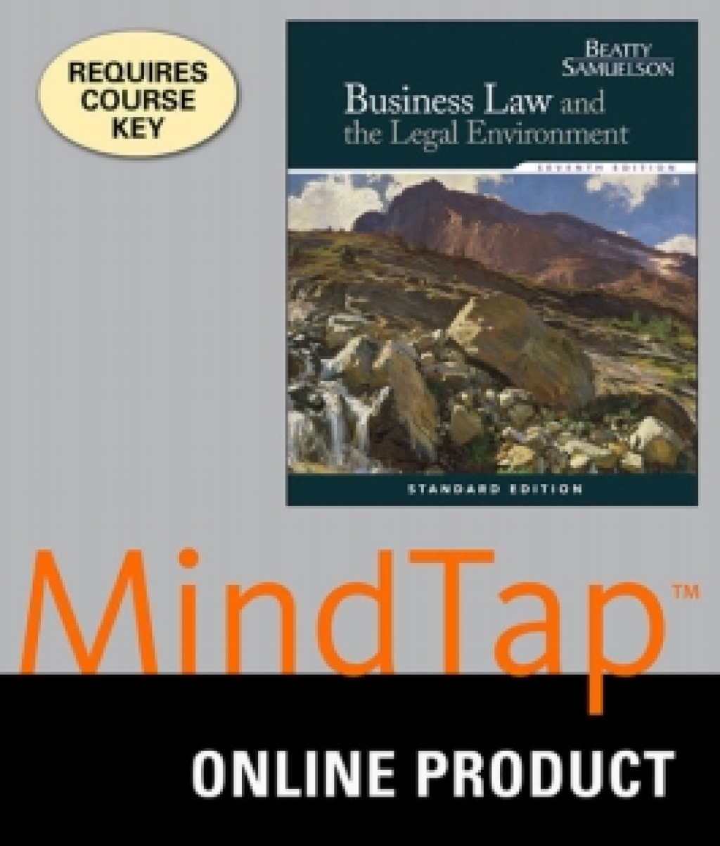 MindTap Business Law for Beatty/Samuelson's Business Law and the Legal Environment, Standard Edition, 7th Edition, [Instant Access], 2 terms (12 months) 7th Edition â€“ PDF/EPUB Version Downloadable